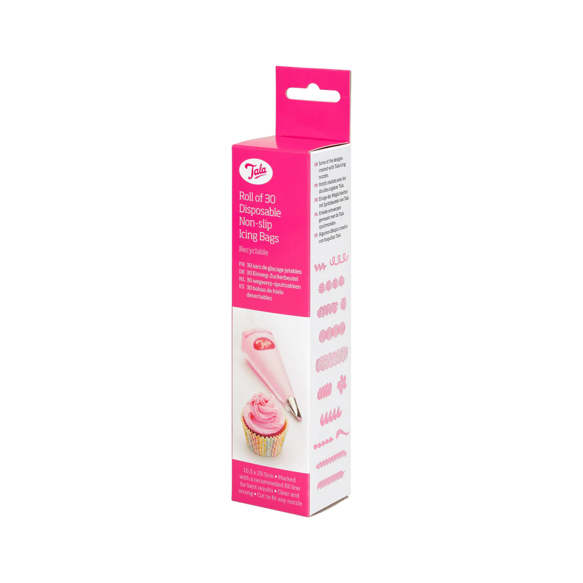 Rękawy cukiernicze jednorazowe w rolce - 30 szt. - 29,5 cm / Tala