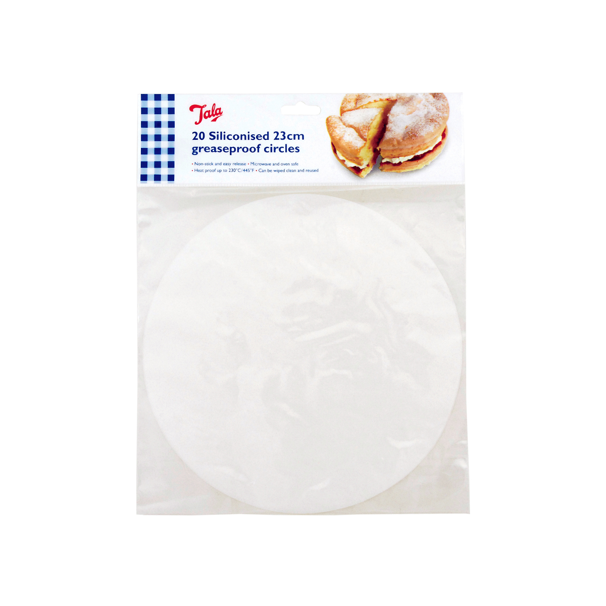 Papier do pieczenia silikonowany 20 szt. - koła / Tala
