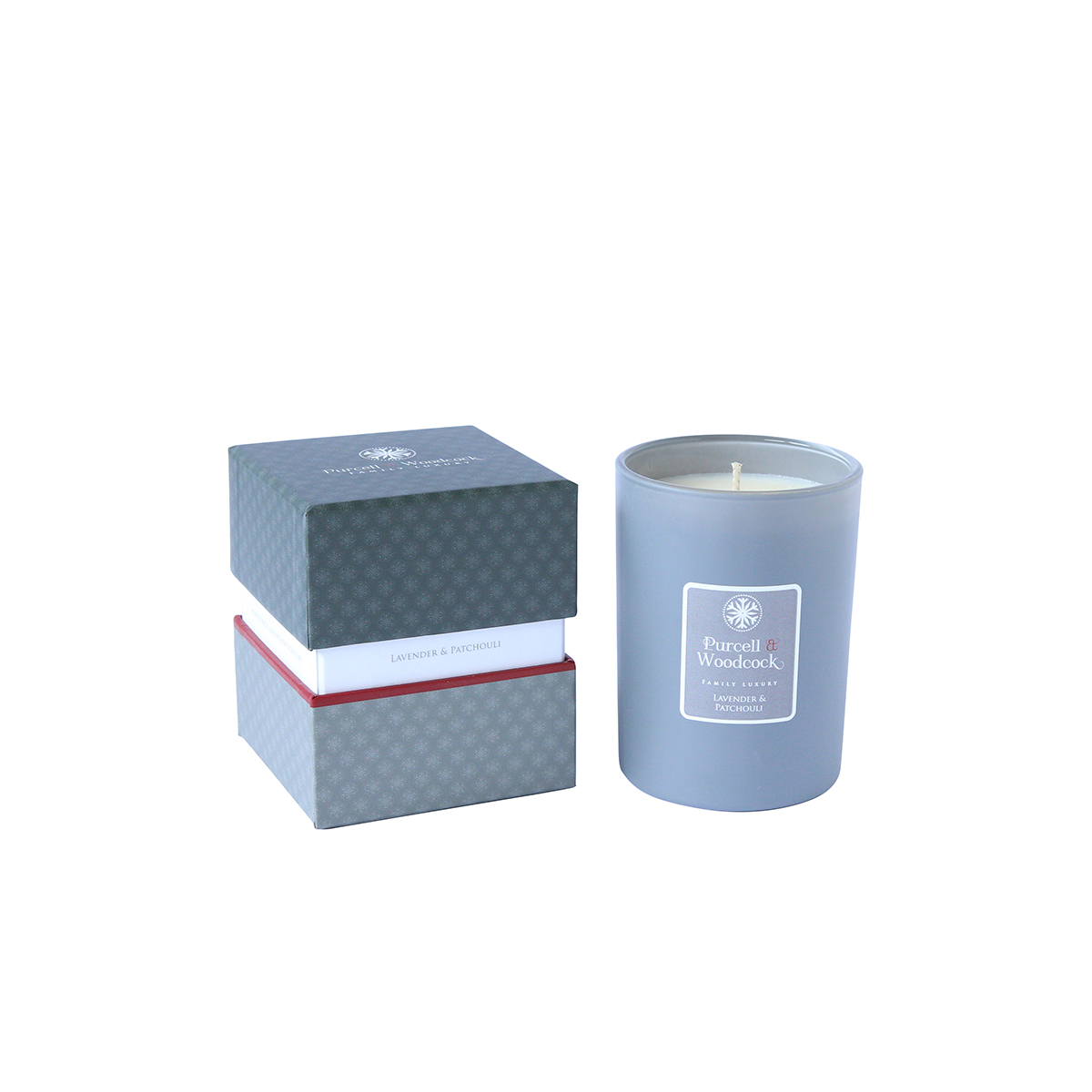Świeca zapachowa Lavender & Patchouli / Purcell & Woodcock
