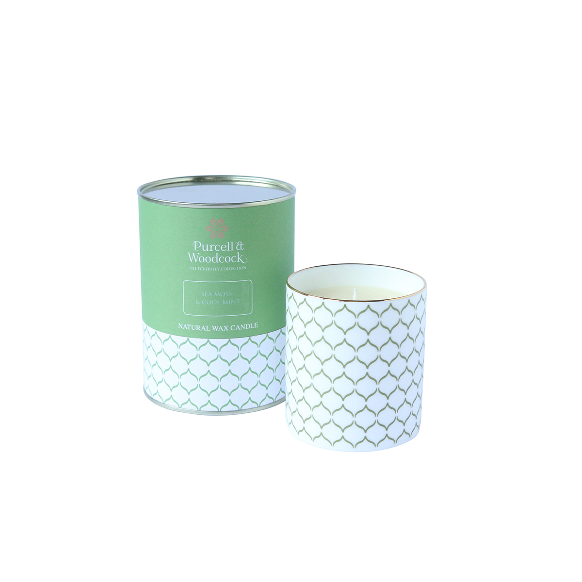 Świeca zapachowa Sea Moss & Cool Mint / Purcell & Woodcock