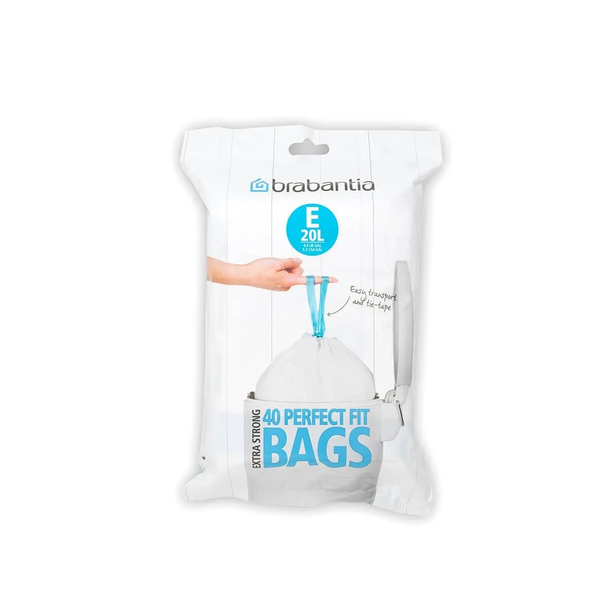 Worki PerfectFit Rozmiar E, 20L, Multipack 400 szt / Brabantia