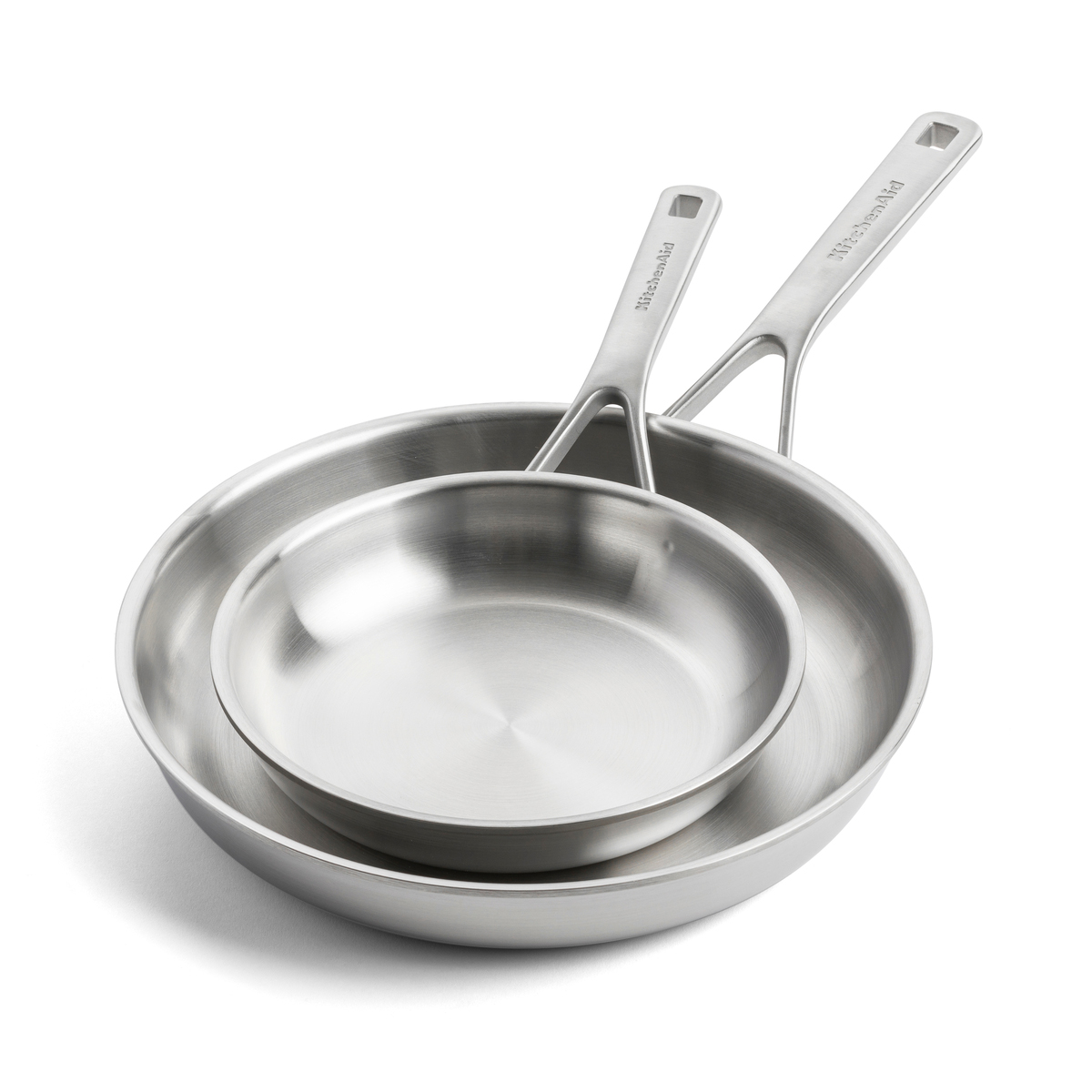 KitchenAid patelnie 3-warstwowe stalowe 20 cm, 28 cm