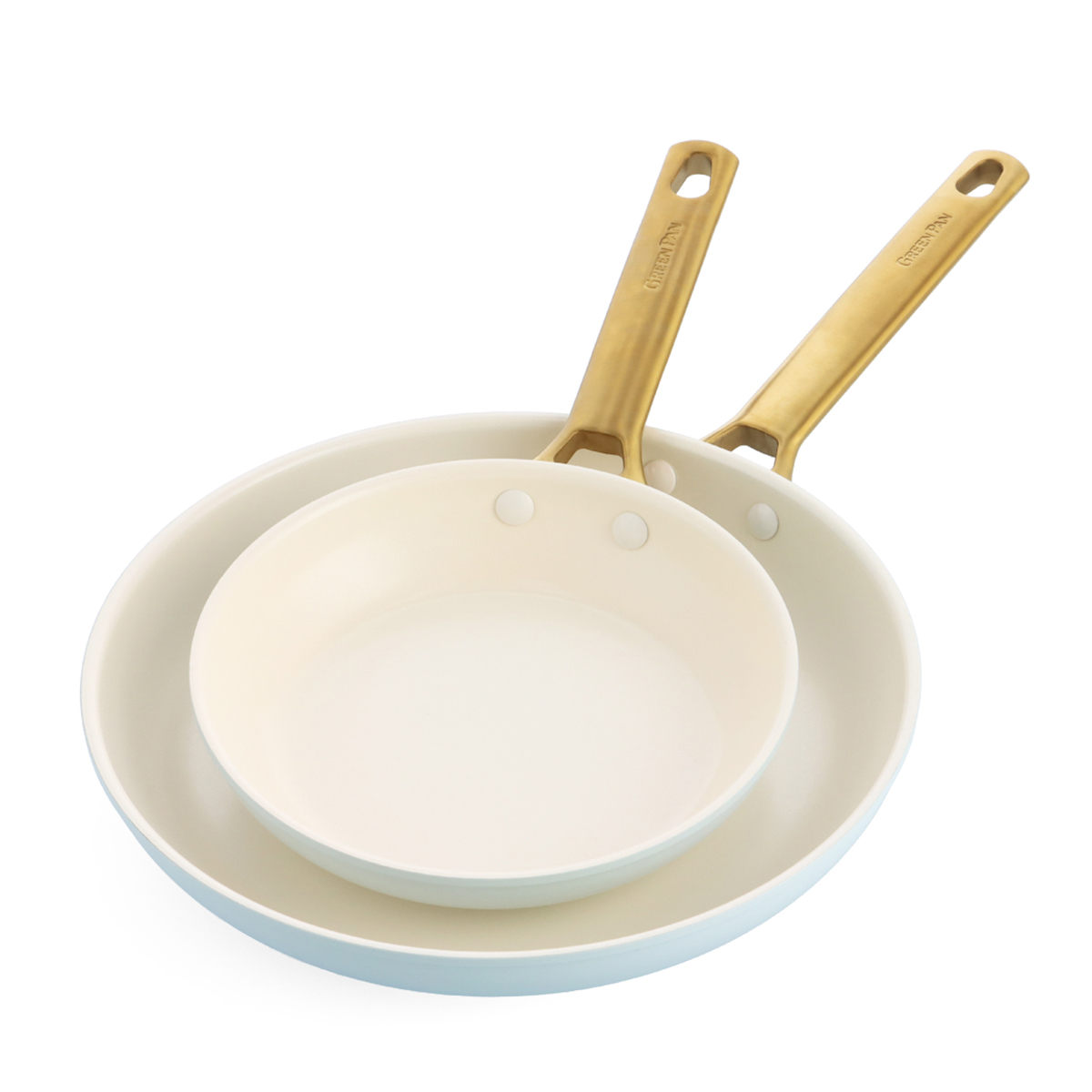 Patelnie ceramiczne PADOVA LightBlue 20 + 26 cm / GreenPan