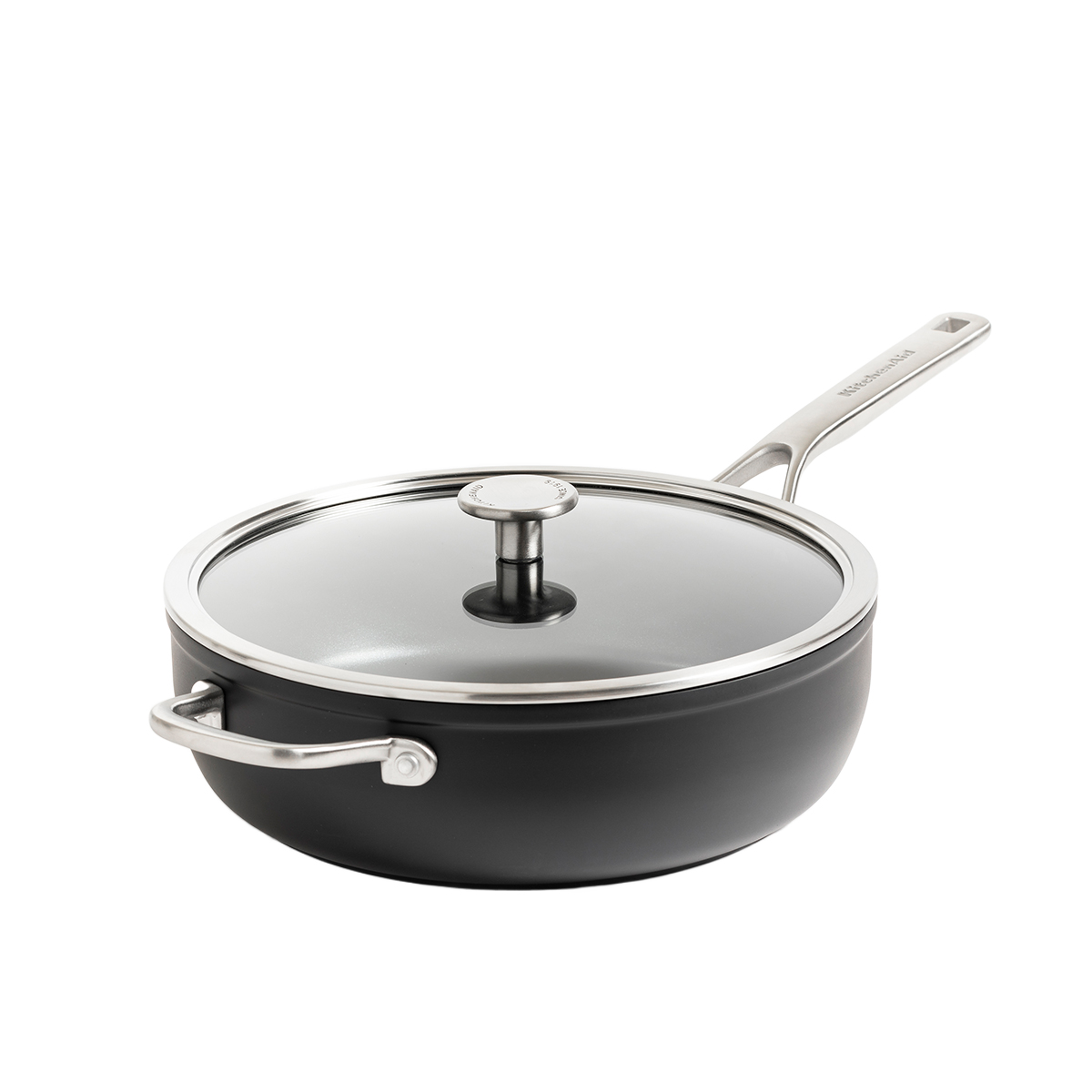KitchenAid patelnia głęboka z pokrywką Forged Hardened 28cm