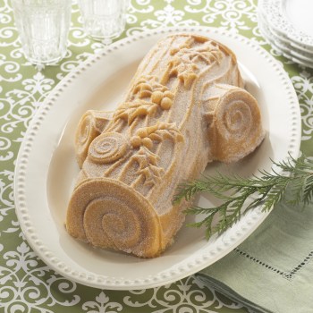 forma do pieczenia, forma w kształcie kawałka drewna, forma do pieczenia kawałek drewna, forma Yule Log, forma Nordic Ware 86448, forma do babki z aluminium, forma aluminiowa do pieczenia 