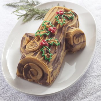 forma do pieczenia, forma w kształcie kawałka drewna, forma do pieczenia kawałek drewna, forma Yule Log, forma Nordic Ware 86448, forma do babki z aluminium, forma aluminiowa do pieczenia 