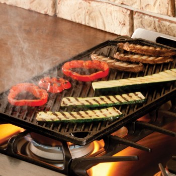 Płyta żeliwna, płyta grillowa, płyta grillowa indukcja, płyta grillowa żeliwna, dwustronna płyta żeliwna, płyta grillowa na kuchenkę gazową, płyta grillowa Lodge, płyta żeliwna do smażenia,