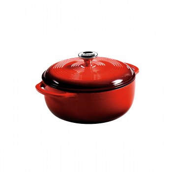 garnek żeliwny emaliowany, garnek dutch oven, porcelanowa emalia garnek, garnek Lodge, garnek żeliwny Lodge, EC4D43 Lodge, garnek żeliwny czerwony, garnek żeliwny 4,2L, głęboki garnek żeliwny, duży garnek żeliwny, garnek żeliwny 4,2L,