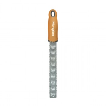 Tarka PREMIUM ZESTER Mustard Yellow Microplane 46623, tarka do imbiru, tarka do cytryny, tarka do cytrusów, tarka do przypraw, tarka do cynamonu, tarka do czekolady, 