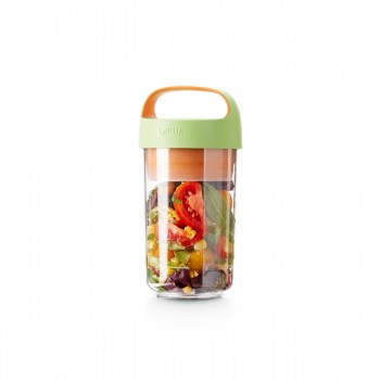 pojemnik jar to go, pojemnik lekue, słoik na lunch, słoik do pracy, słoik z pojemnikiem na sos, pojemnik na sałatkę, słoik lekue, pojemnik na pudding chia, pojemnik na muesli do pracy, plastikowy słoik na lunch, plastikowy pojemnik na lunch, BPA free, po