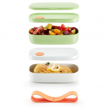 lunchbox, turkusowy lunchbox, pojemnik na lunch, kolorowy lunchbox, lunchbox BPA free, lanczbox, lunch box, lunchbox do pracy, szczelny lunchbox, pojemnik na obiad do pracy, dwupoziomowy lunchbox, lunchbox TO GO, TO GO lekue, pojemnik bento, bento box mo