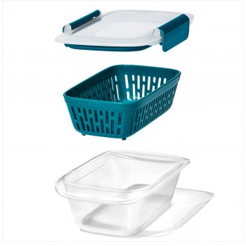 pojemnik na owoce, pojemnik na warzywa, lunchbox na owoce, lunchbox na warzywa, pojemnik na żywność, pojemnik na owoce z koszyczkiem, śniadaniówka do szkoły, 11301700MLNYK pojemnik OXO