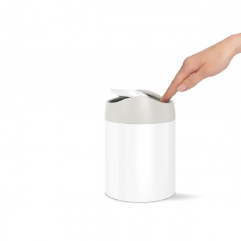 kosz uchylny, kosz na toaletkę, mały kosz, kosz na odpadki kosmetyczne, kosz na smieci 1,5L, mały kosz simplehuman, kosze na śmieci łazienkowe, kosze na śmiecie łazienkowe, 