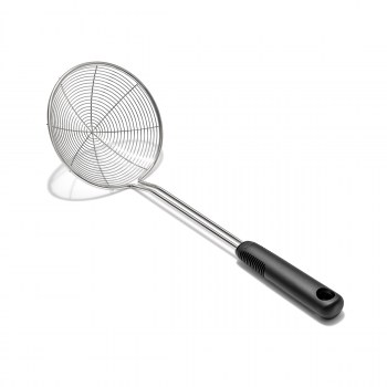 chiński cedzak, sitko do woka, cedzak do woka, łyżka cedzakowa, cedzak sitko, cedzak ze stali nierdzewnej, cedzak OXO, sitko OXO, sitko chińskie, sitko do woka, czerpak, cedzak sitko, chińskie sitko