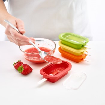 foremka do lodów, foremki do lodów Lekue, silikonowe foremki do lodów, foremki do lodów na patyku, foremka stackable, foremka Lekue