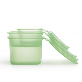 Pojemniki do żywności bez plastiku - 3 szt / Lekue