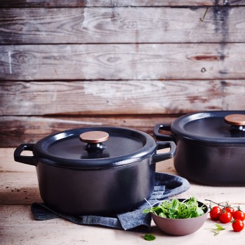 garnek żeliwny 5L, garnek z żeliwa, żeliwny garnek emaliowany, Nori BEKA 15141264, garnek dutch oven