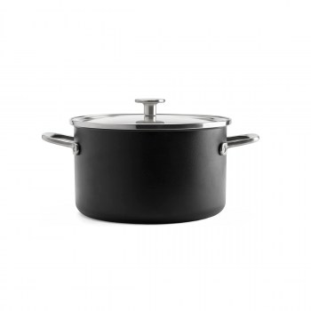 CC006000-001 KitchenAid, czarny garnek KitchenAid, garnek KitchenAid, garnek 3,7L, garnki KitchenAid, czarny garnek, garnek KitchenAid 20cm