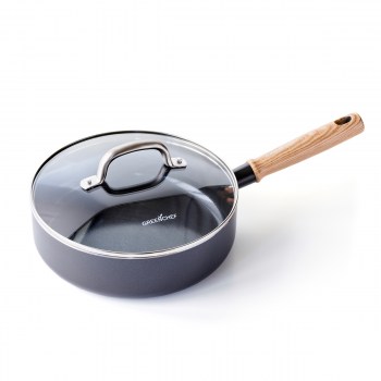 głęboka patelnia Vintage, patelnia z pokrywką, patelnia głęboka 24 cm, patelnia greenchef, patelnia green chef, patelnia na indukcję, patelnia do zmywarki, patelnia z powłoką diamentową, patelnia diamentowa, patelnia do sosu, patelnia do duszenia 