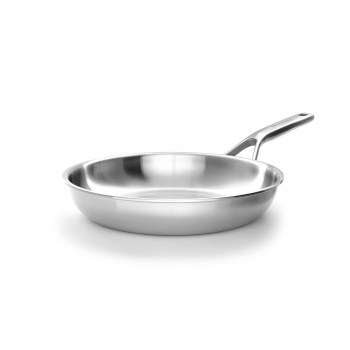 patelnia KitchenAid, akcesoria KitchenAid, patelnie KitchenAid, patelnia z pokrywką stal nierdzewna KitchenAid, patelnia stal nierdzewna, patelnia ze stali nierdzewnej, Multi-Ply Stainless Steel KitchenAid, patelnia 3-warstwowa, importer KitchenAid, wyłą