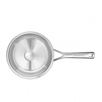 rondel KitchenAid, akcesoria KitchenAid, rondleKitchenAid, rondel z pokrywką stal nierdzewna KitchenAid, rondel stal nierdzewna, rondel ze stali nierdzewnej, Multi-Ply Stainless Steel KitchenAid, rondel 3-warstwowy, importer KitchenAid, wyłączny przedsta
