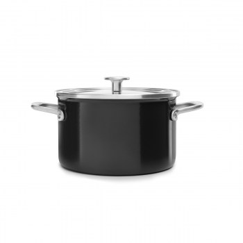 CC003265-001 KitchenAid, czarny garnek KitchenAid, garnek KitchenAid, garnek 3,7L, garnki KitchenAid, czarny garnek, garnek KitchenAid 20cm