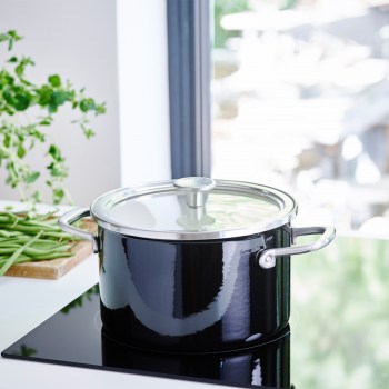 CC003265-001 KitchenAid, czarny garnek KitchenAid, garnek KitchenAid, garnek 3,7L, garnki KitchenAid, czarny garnek, garnek KitchenAid 20cm