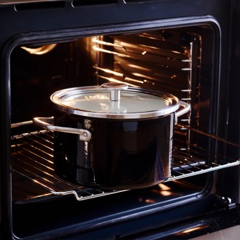 CC003265-001 KitchenAid, czarny garnek KitchenAid, garnek KitchenAid, garnek 3,7L, garnki KitchenAid, czarny garnek, garnek KitchenAid 20cm