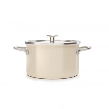 CC003266-001 KitchenAid, kremowy garnek KitchenAid, garnek KitchenAid, garnek 3,7L, garnki KitchenAid, kremowy garnek, garnek KitchenAid 20cm