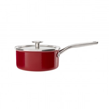 CC003287-001 KitchenAid, czerwony rondel KitchenAid, mały rondel KitchenAid, rondel 1,3L, rondelek KitchenAid, rondle KitchenAid, czerwony rondelek,