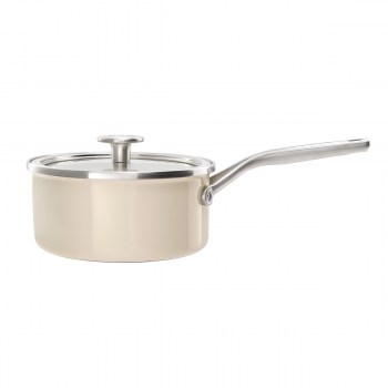 CC003289-001 KitchenAid, kremowy rondel KitchenAid, duży rondel KitchenAid, rondel 2,4L, rondelek KitchenAid, rondle KitchenAid, kremowy rondelek, rondel KitchenAid 20cm