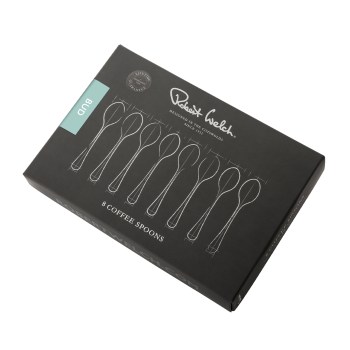 Robert Welch BUDBR1008V/8, łyżeczki do kawy, łyżeczki do espresso, łyżeczki BUD, 