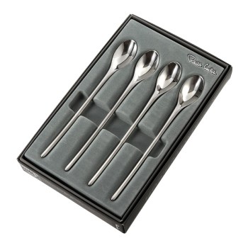 Robert Welch BUDBR1025V/4, łyżeczki do kawy, łyżeczki do latte, łyżeczki BUD, długie łyżeczki do kawy