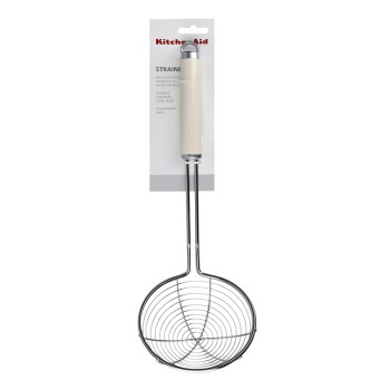 chiński cedzak, sitko do woka, cedzak do woka, łyżka cedzakowa, cedzak sitko, cedzak ze stali nierdzewnej, cedzak KitchenAid, łyżka cedzakowa KitchenAid, sitko chińskie, sitko do woka, cedzak sitko, chińskie sitko, Almond Cream KAG010OHACE