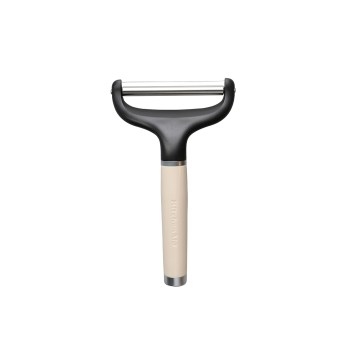 KitchenAid nóż do sera CORELINE Almond Cream KAG133OHACE, nóż strunowy do sera, nóż do miękkiego sera, nóż do twardego sera