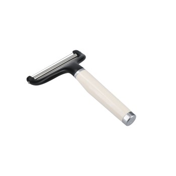 KitchenAid nóż do sera CORELINE Almond Cream KAG133OHACE, nóż strunowy do sera, nóż do miękkiego sera, nóż do twardego sera