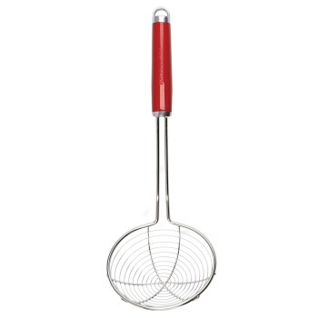 chiński cedzak, sitko do woka, cedzak do woka, łyżka cedzakowa, cedzak sitko, cedzak ze stali nierdzewnej, cedzak KitchenAid, łyżka cedzakowa KitchenAid, sitko chińskie, sitko do woka, cedzak sitko, chińskie sitko, Empire Red KAG010OHERE
