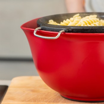 KitchenAid sitko kuchenne z uchwytem 17,5cm CORELINE Empire Red