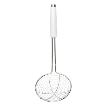 chiński cedzak, sitko do woka, cedzak do woka, łyżka cedzakowa, cedzak sitko, cedzak ze stali nierdzewnej, cedzak KitchenAid, łyżka cedzakowa KitchenAid, sitko chińskie, sitko do woka, cedzak sitko, chińskie sitko, White KCG010OHWHE