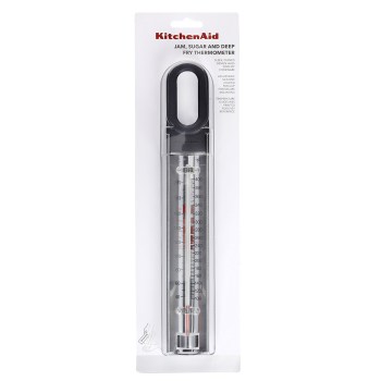 termometr do konfitur, termometr do karmelu, termometr do głębokiego smażenia, termoetr do syropu cukrowego, termometr KitchenAid KQ907G, termometr do pasteryzowania, termometr do garnka