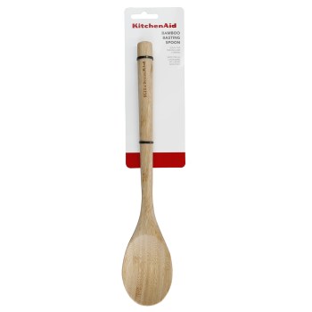drewniana łyżka, łyżka kuchenna drewniana,drewniana łyżka do mieszania, łyżka KitchenAid drewno, KQG603OHBBE KitchenAid, łyżka bambusowa