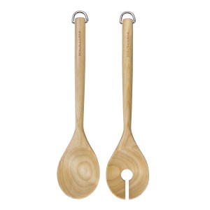 sztućce do sałaty, KQR713OHE KicthenAid, szatućce do sałat KitchenAid, drewniane sztućce, łyżki do sałaty
