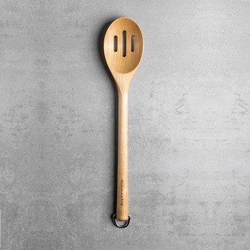 łyżka do odcedzania, łyżka cedzakowa, łyżka z otworami, drewniana łyżka KitchenAid, KQR704OHE KitchenAid