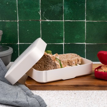 lunchbox, pojemnik na kanapki, lunchbox certyfikat do kontaktu z żywnością, lunchbox bezowy, pojemnik na kanapki miętowy, Amuse A-000439
