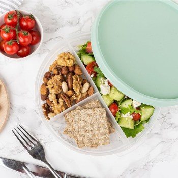 pojemnik na żywność z przegródkami, lunchbox z przegródkami, pojemnik Vacutop, pojemnik na żywność BPA free, Amuse Vacutop A-000311, pojemnik certyfikat do kontaktu z żywnością