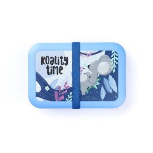lunchbox, pojemnik na kanapki, lunchbox certyfikat do kontaktu z żywnością, lunchbox do szkoły, pojemnik na kanapki koala, Amuse A-000355, lunchbox dla nastolatka, lunchbox z gumką,
