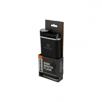 Piersiówka stalowa CLASSIC - MATTE BLACK 0,23L / Stanley
