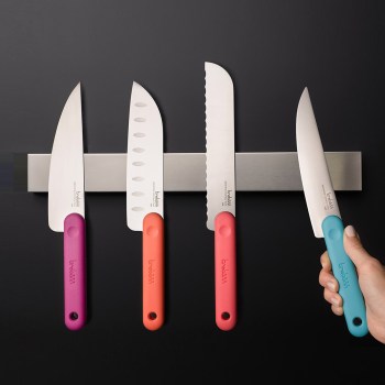 Nóż santoku, japoński nóż kuchenny, nóż kuchenny do krojenia warzyw i owoców, nóż Trebonn