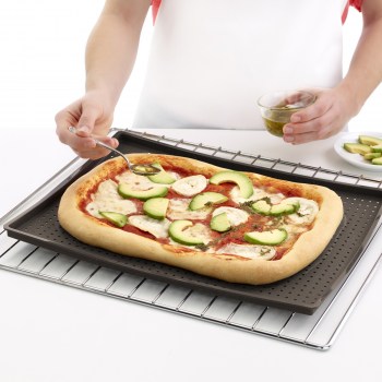 mata do pizzy Lekue, mata do pizzy, mata do pieczenia, mata do pieczenia pizzy, silikonowa mata do pieczenia, silikonowa mata do pieczenia pizzy, perforowana mata do pizzy, mata do pieczenia, mata do piekarnika, silikonowa mata, pizza z chrupiącym spodem