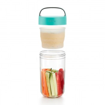 pojemnik jar to go, pojemnik lekue, słoik na lunch, słoik do pracy, słoik z pojemnikiem na sos, pojemnik na sałatkę, słoik lekue, pojemnik na pudding chia, pojemnik na muesli do pracy, plastikowy słoik na lunch, plastikowy pojemnik na lunch, BPA free, po